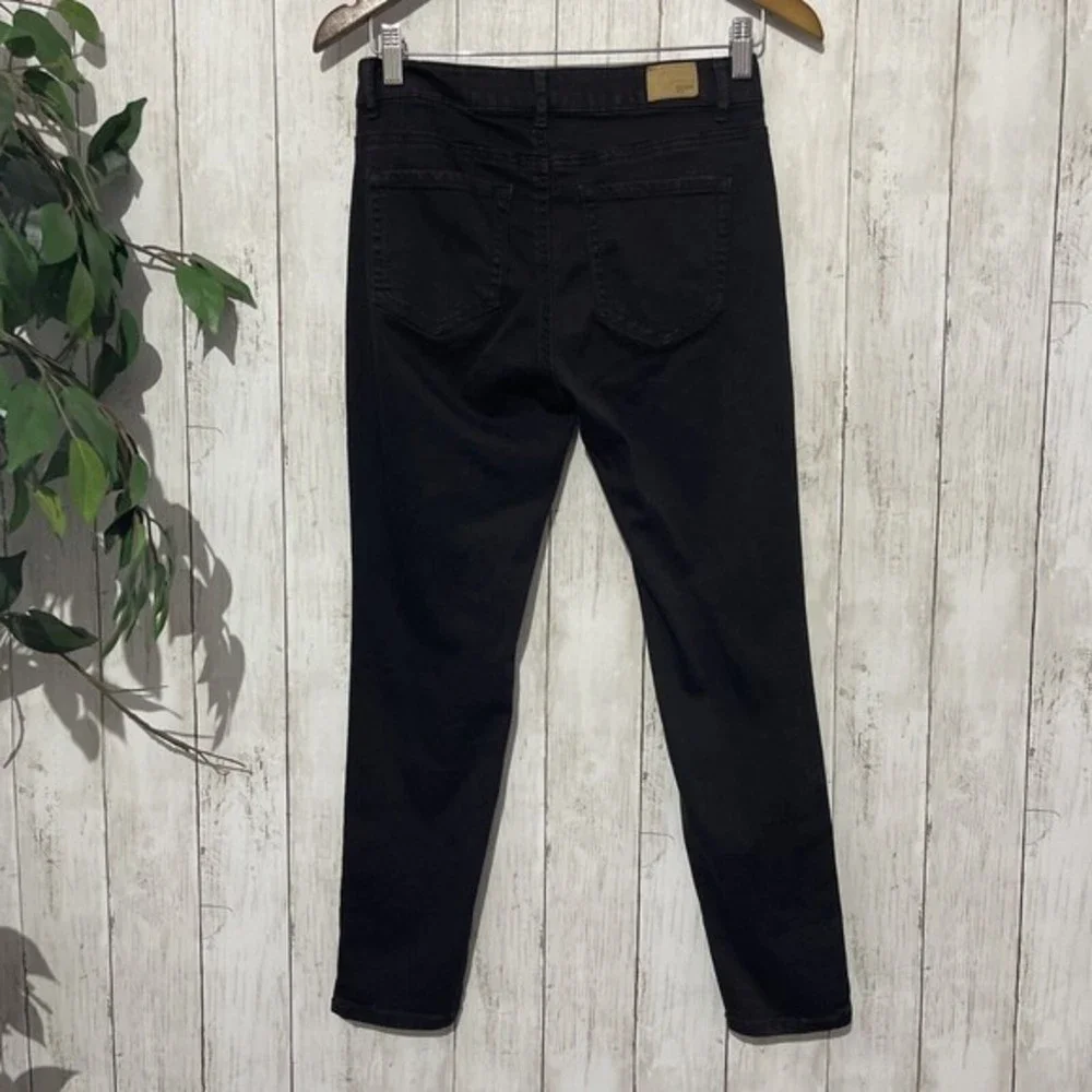 R1893‎ Roebuck & Co Skinny Crop Black Jeans Women Size 6